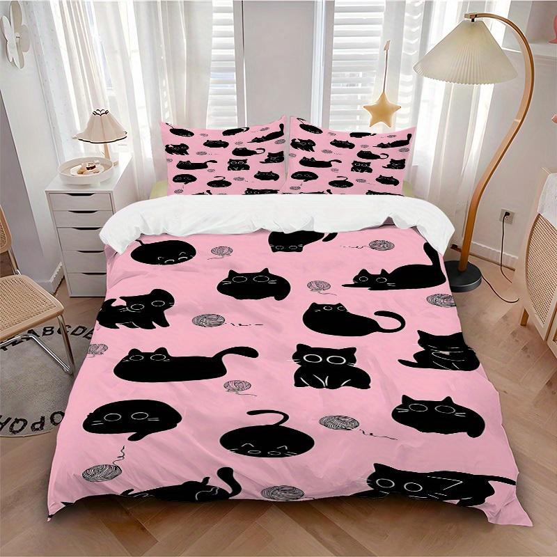 3pcs Cat Yarn print bedding quilt cover, soft and comfortable quilt cover suitable for bedroom and guest room190 135x200cm
3pcs Cat Yarn print bedding quilt cover, soft and comfortable quilt cover suitable for bedroom and guest room190 135x200cm