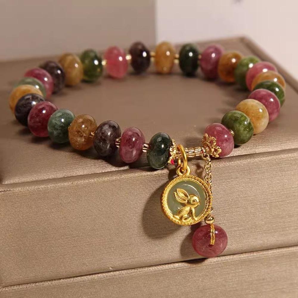 Colorful Stone Beads Bracelet Vintage Beaded Hand Bangle Retro Bead String Bracelet Gifts Style B
Colorful Stone Beads Bracelet Vintage Beaded Hand Bangle Retro Bead String Bracelet Gifts Style B