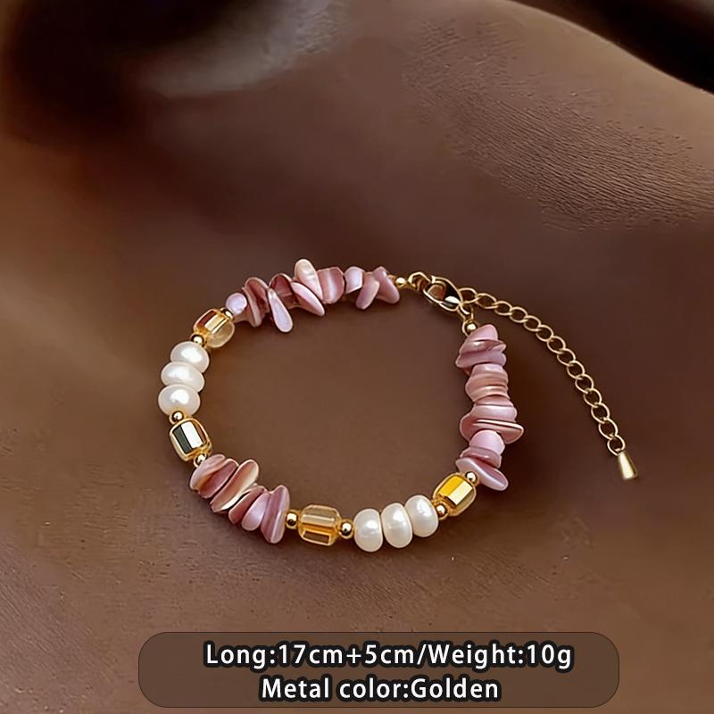 Retro Pink Purple Irregular Natural Stone Pearl Bead Bracelets For Women s Light Luxury Jewelry Party Wrist Trendy Accessories
Retro Pink Purple Irregular Natural Stone Pearl Bead Bracelets For Women s Light Luxury Jewelry Party Wrist Trendy Accessories