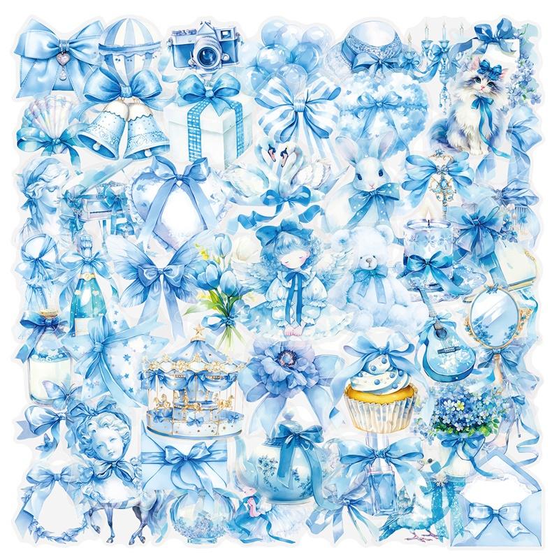50PCS Kawaii Blue Bow PET Sticky Sticker Aesthetic Tear Open Korean Decoration Scrapbooking Stationery Supplies for Kids
50PCS Kawaii Blue Bow PET Sticky Sticker Aesthetic Tear Open Korean Decoration Scrapbooking Stationery Supplies for Kids