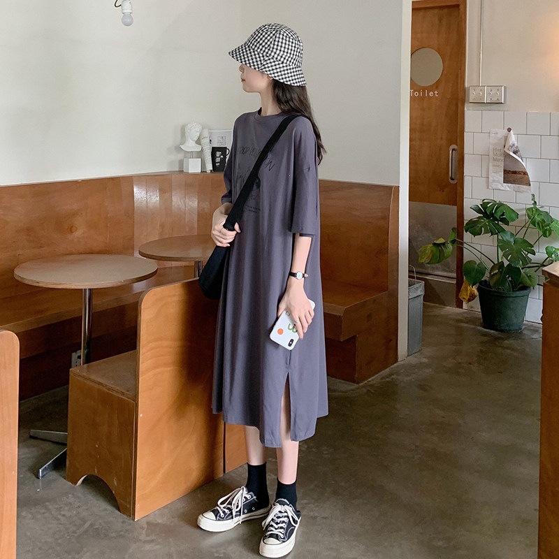 Pull frame cotton spring and summer new large size fat MM dress casual short sleeve t-shirt women One size fits all темно-сірий
Pull frame cotton spring and summer new large size fat MM dress casual short sleeve t-shirt women One size fits all темно-сірий