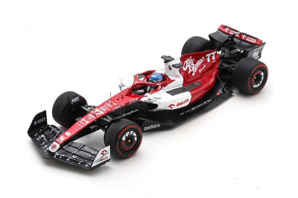 Spark Alfa Romeo F1 Team ORLEN C42 2022 F1 Bahrain GP 6th place Bottas Finished product 1/43 #77 V.
Spark Alfa Romeo F1 Team ORLEN C42 2022 F1 Bahrain GP 6th place Bottas Finished product 1/43 #77 V.