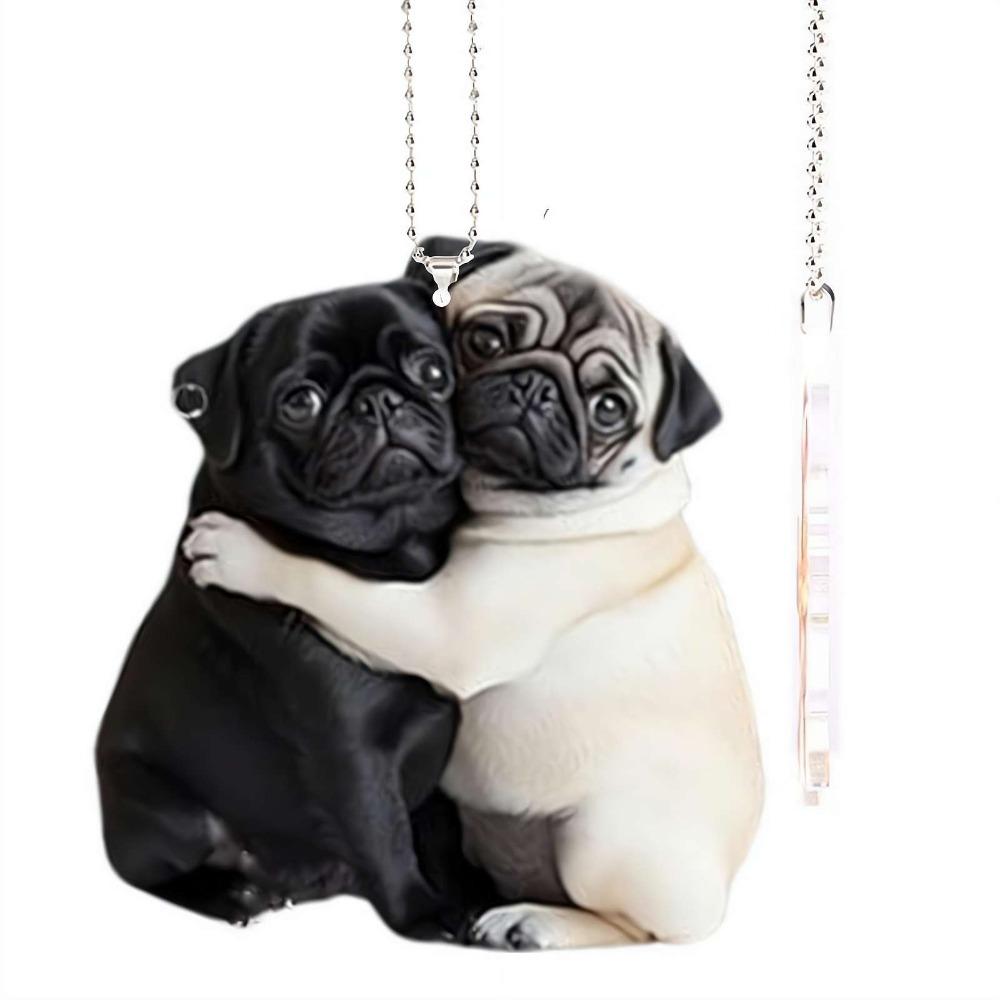 Gift Pug Rearview Mirror Ornaments Acrylic Personalized Backpacks Pendant Anime Puppy Keychain Vehicle Accessories
Gift Pug Rearview Mirror Ornaments Acrylic Personalized Backpacks Pendant Anime Puppy Keychain Vehicle Accessories