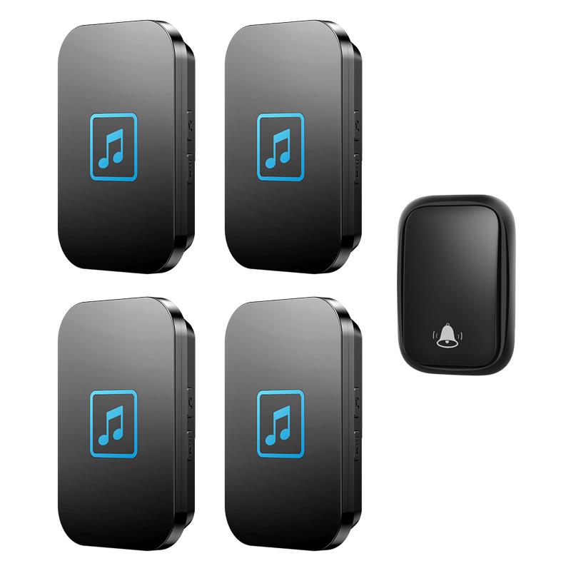 CACAZI, водонепроницаемый проводной дверной звонок с автономным питанием, домашний звонок, кнопка без батареи, штепсельная вилка США, ЕС, Великобритании, 1 кнопка, 4 приемника 
CACAZI, водонепроницаемый проводной дверной звонок с автономным питанием, домашний звонок, кнопка без батареи, штепсельная вилка США, ЕС, Великобритании, 1 кнопка, 4 приемника