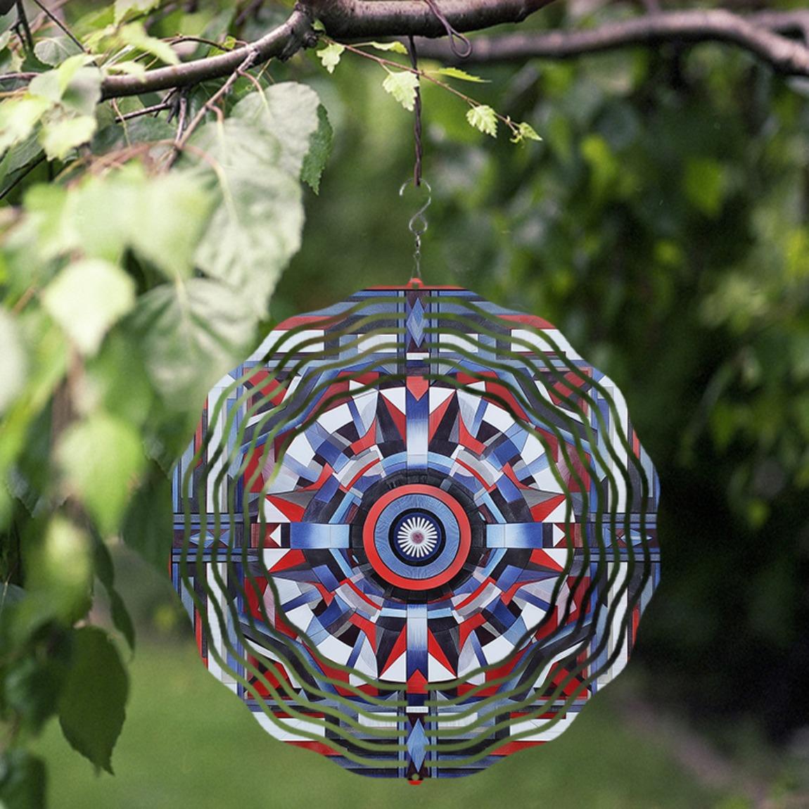 10 Inch Line Art Spinner Metal Kinetic Sculpture for Halloween Indoor Outdoor Garden Decor Wind Chime Yard Ornament 01A
10 Inch Line Art Spinner Metal Kinetic Sculpture for Halloween Indoor Outdoor Garden Decor Wind Chime Yard Ornament 01A