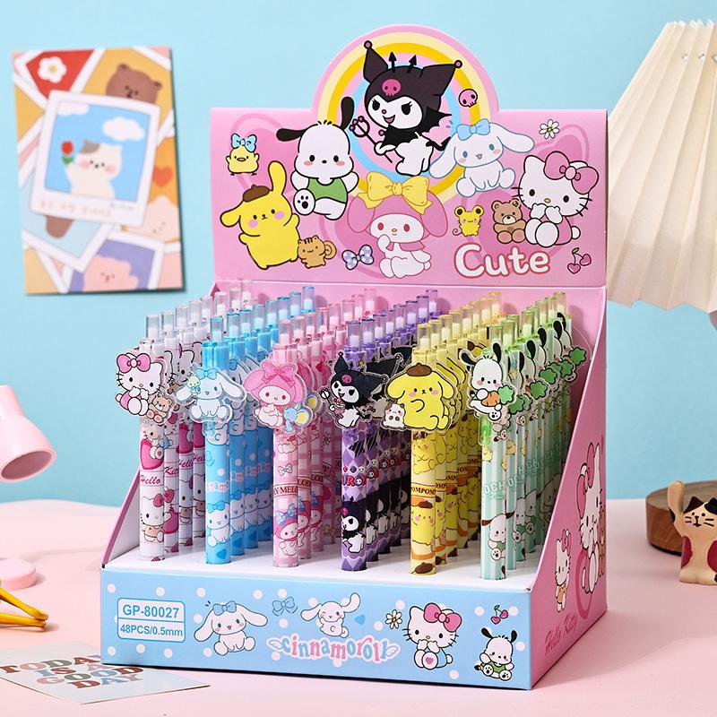 48pcs 0.5mm Sanrio Cinnamoroll HelloKitty my melody Kuromi acrylic patch press pen cartoon high-value neutral pen press signature pen black Back to Random style 48pcs
48pcs 0.5mm Sanrio Cinnamoroll HelloKitty my melody Kuromi acrylic patch press pen cartoon high-value neutral pen press signature pen black Back to Random style 48pcs
