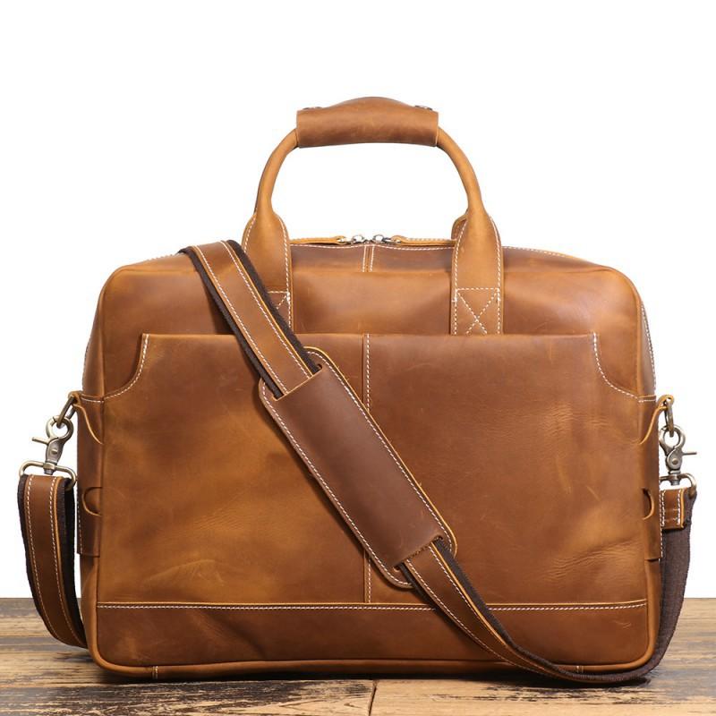 European American Retro Men s Cowhide Handbag Crazy Horse Leather Single Shoulder Crossbody Computer Bag Genuine Business Commuting Briefcase
European American Retro Men s Cowhide Handbag Crazy Horse Leather Single Shoulder Crossbody Computer Bag Genuine Business Commuting Briefcase