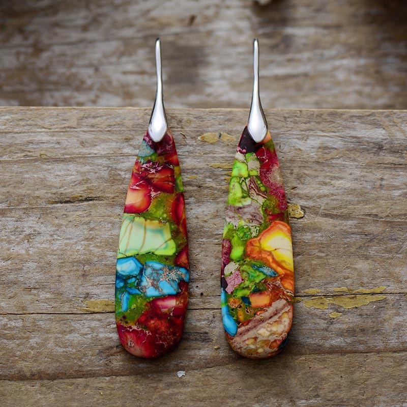 BLINGBAY Women s Bohemian Vintage Natural Stone Drop Earrings Colorful Resin Inlay Long Dangle Earrings Ethnic Jewelry Gift
BLINGBAY Women s Bohemian Vintage Natural Stone Drop Earrings Colorful Resin Inlay Long Dangle Earrings Ethnic Jewelry Gift