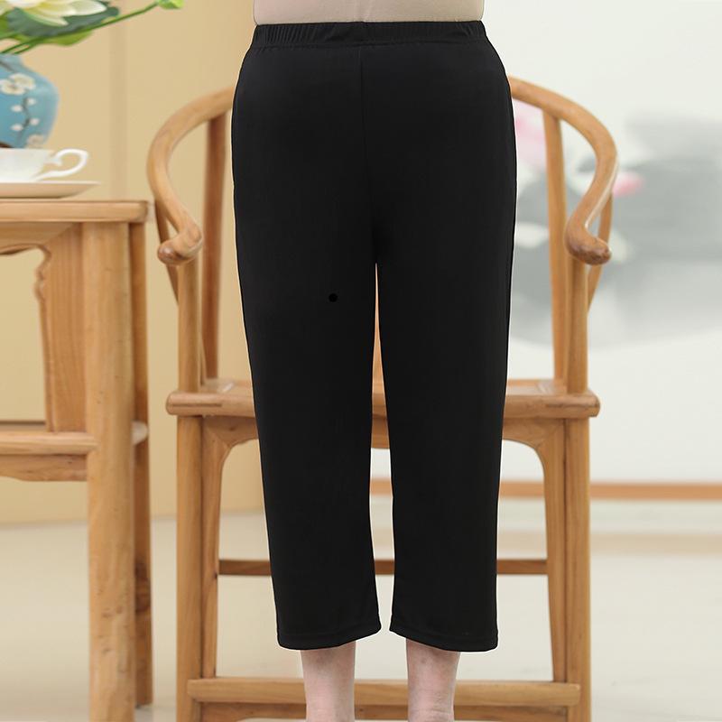 Women s Ice Silk Stretch Cropped Pants: Elastic Waist, Straight Leg, Summer Wear for Middle-Aged and Elderly 2XL (recommended 110-120 jin) чорний
Women s Ice Silk Stretch Cropped Pants: Elastic Waist, Straight Leg, Summer Wear for Middle-Aged and Elderly 2XL (recommended 110-120 jin) чорний