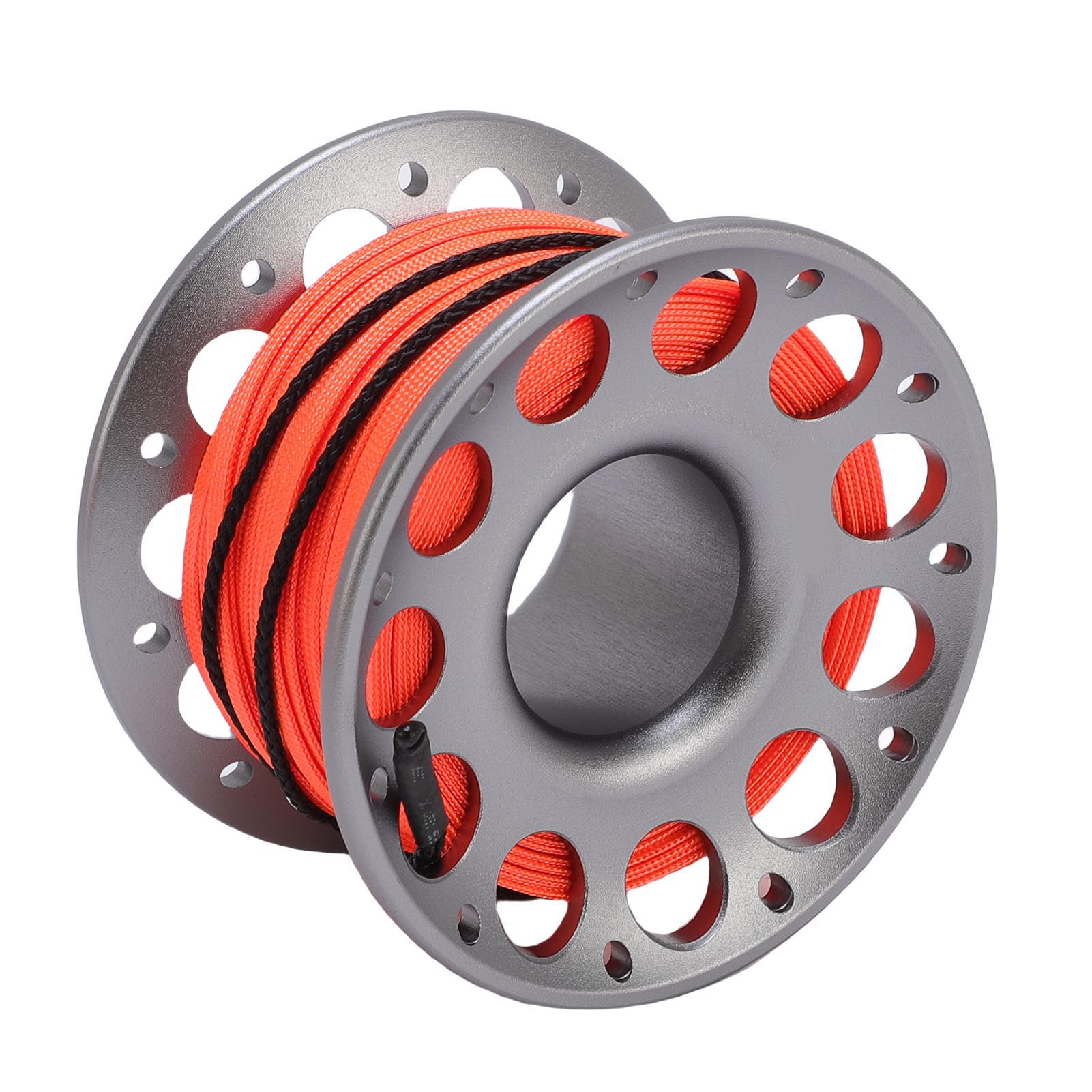 30m 98.43ft Scuba Diving Reel Aviation Aluminum With Double Ended Hooks Multi Purpose Finger Spool Reel Black Grey сірий
30m 98.43ft Scuba Diving Reel Aviation Aluminum With Double Ended Hooks Multi Purpose Finger Spool Reel Black Grey сірий