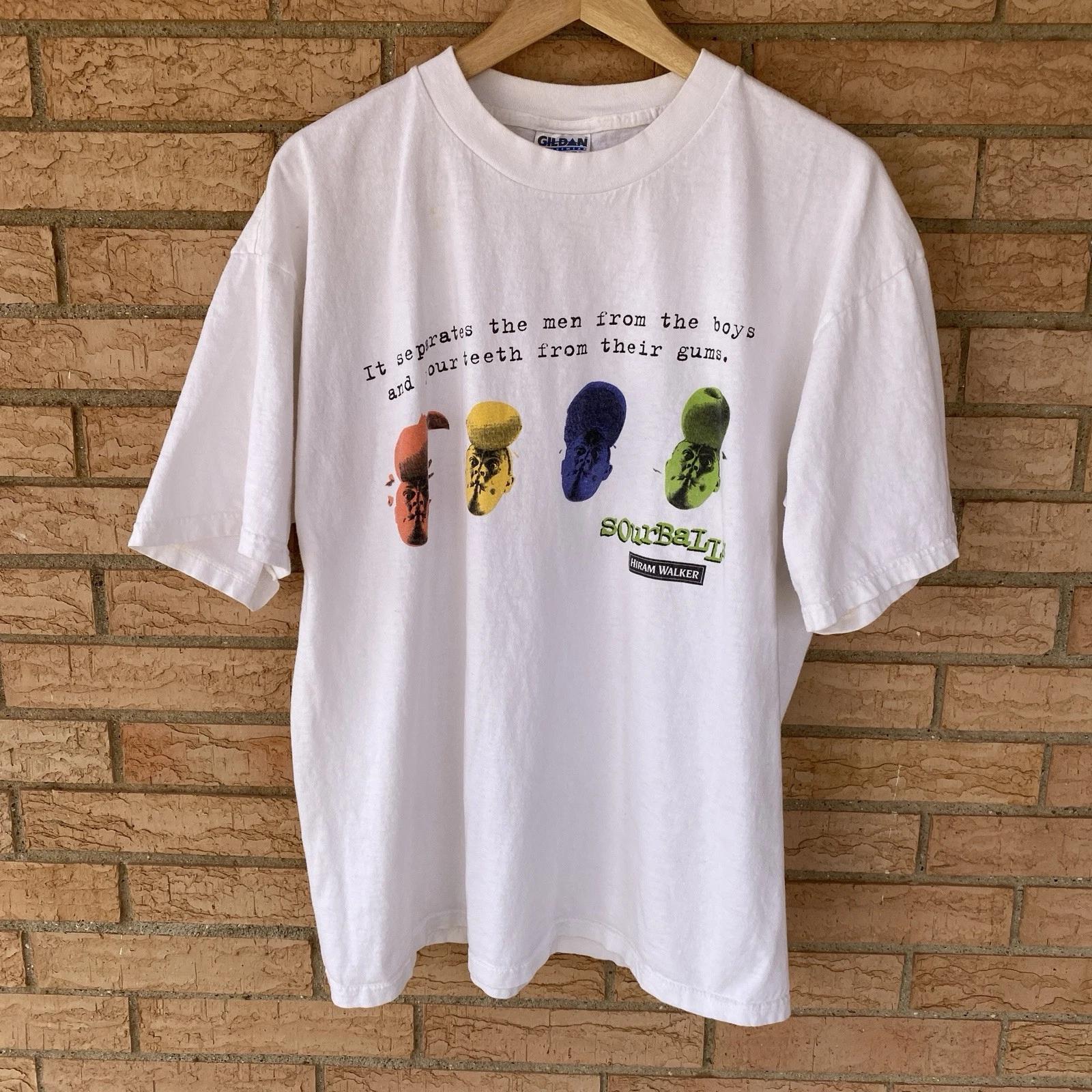90s y2k Sourballs Candy Hiram Walker Promo Hanes T Shirt XL Liqueur Spirits vtg S
90s y2k Sourballs Candy Hiram Walker Promo Hanes T Shirt XL Liqueur Spirits vtg S