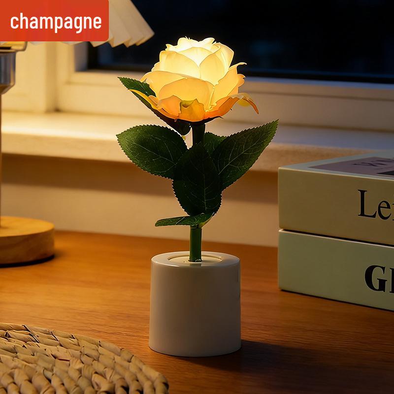 Cross-border LED Rose Night Light - Valentine s Gift Flower Pot Lamp for Atmosphere and Creativity Warm White
Cross-border LED Rose Night Light - Valentine s Gift Flower Pot Lamp for Atmosphere and Creativity Warm White