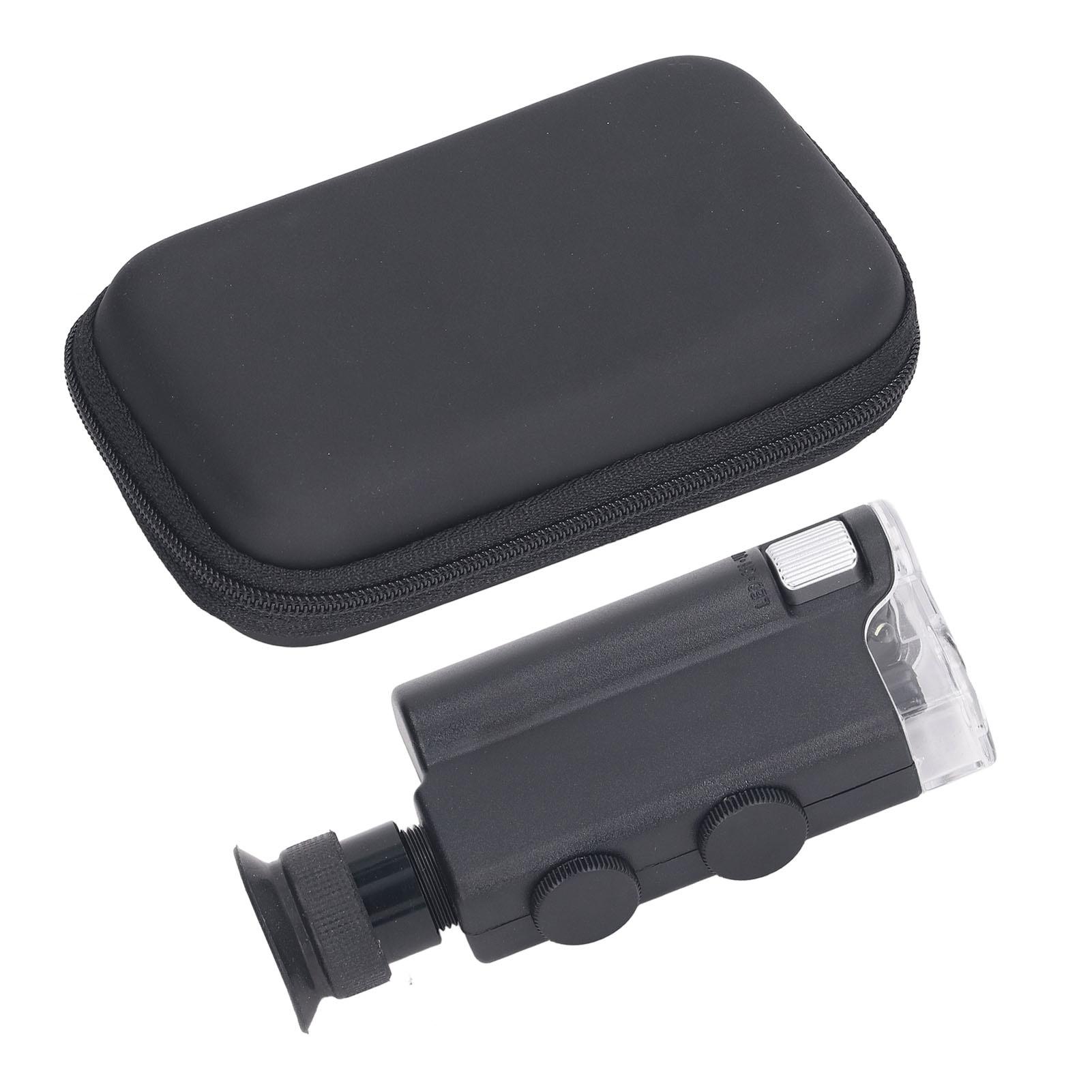 Portable Microscope 200x to 240x Optical Zoom Handheld Pocket Mini Microscope with UV Light for
Portable Microscope 200x to 240x Optical Zoom Handheld Pocket Mini Microscope with UV Light for