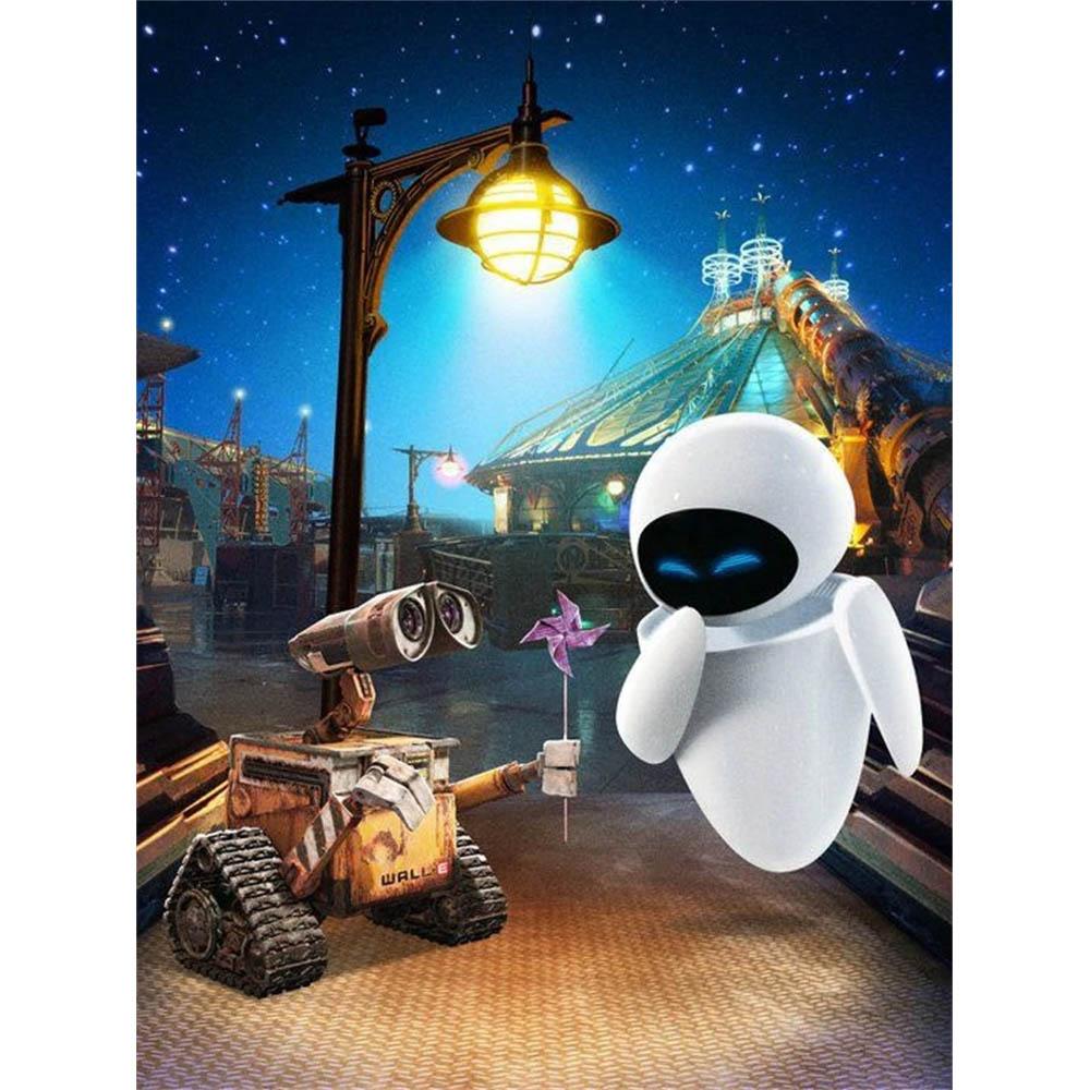 Wall-E and Eva 5D Diamond Painting Full of Diamonds DIY Handmade Diamond Painting Healing Decorative Painting Kit Round 20x30cm
Wall-E and Eva 5D Diamond Painting Full of Diamonds DIY Handmade Diamond Painting Healing Decorative Painting Kit Round 20x30cm
