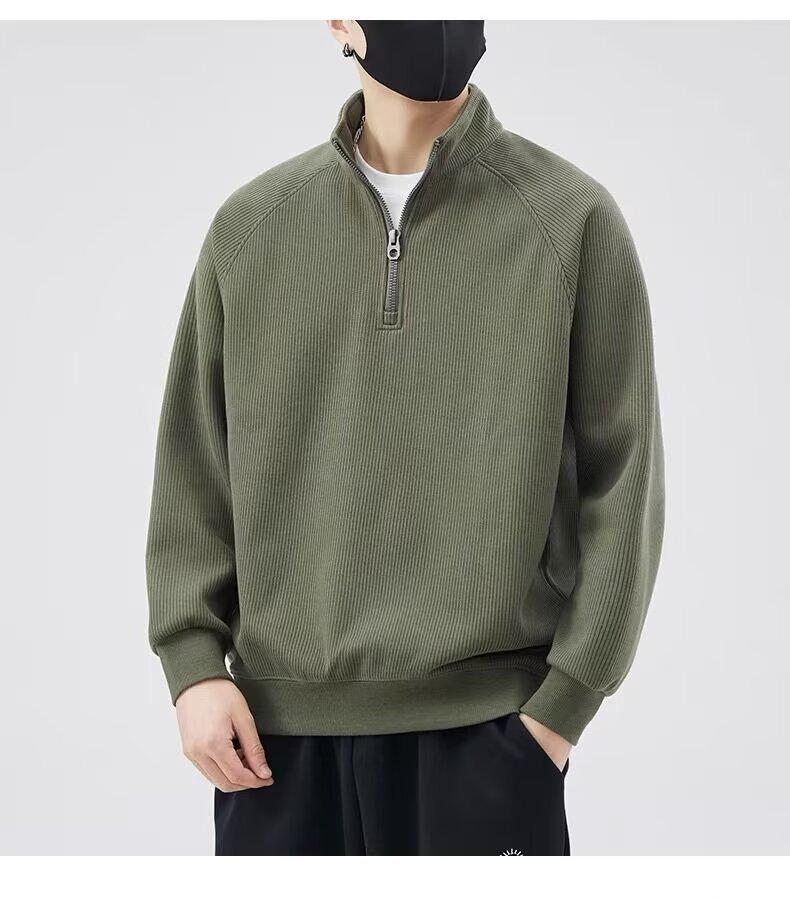 Мужская модная фактурная полосатая хлопковая толстовка с полумолнией и бархатной подкладкой M
Мужская модная фактурная полосатая хлопковая толстовка с полумолнией и бархатной подкладкой M