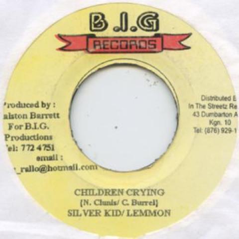 7inch Record SILEVER KID, LEMMON - Children Crying Big Records 2001 Jamaica Reggae, Ska & Dub
7inch Record SILEVER KID, LEMMON - Children Crying Big Records 2001 Jamaica Reggae, Ska & Dub