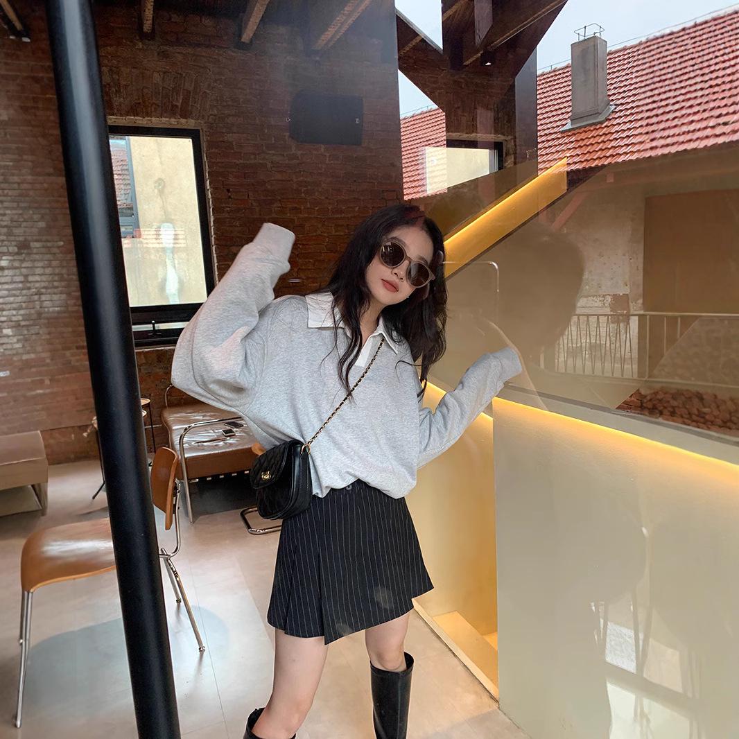 2025 Spring Women s Preppy Polo Collar Color Block Sweatshirt - New Year Korean Style 2XL (Recommended 140-160 jin)
2025 Spring Women s Preppy Polo Collar Color Block Sweatshirt - New Year Korean Style 2XL (Recommended 140-160 jin)
