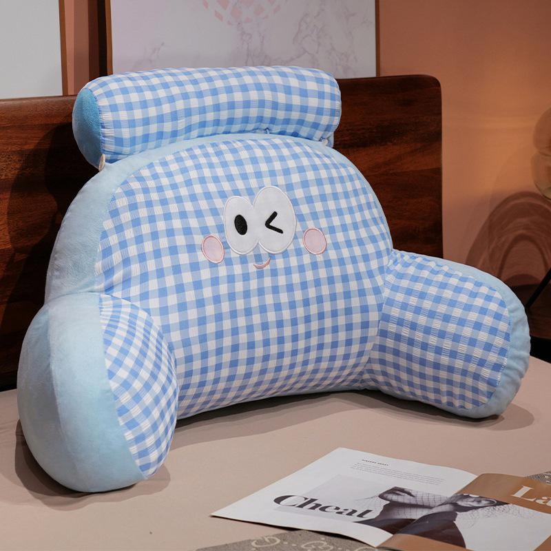 Cartoon Plaid Lumbar Pillow: Cute Expression Soft Backrest Cushion for Sofa or Bed 35*60cm 0.9kg
Cartoon Plaid Lumbar Pillow: Cute Expression Soft Backrest Cushion for Sofa or Bed 35*60cm 0.9kg