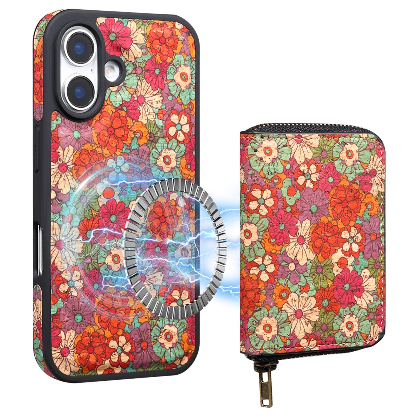 For iPhone 16 Plus Magnetic Case with Detachable Zipper Card Bag Flower Leather Back Cover B
For iPhone 16 Plus Magnetic Case with Detachable Zipper Card Bag Flower Leather Back Cover B