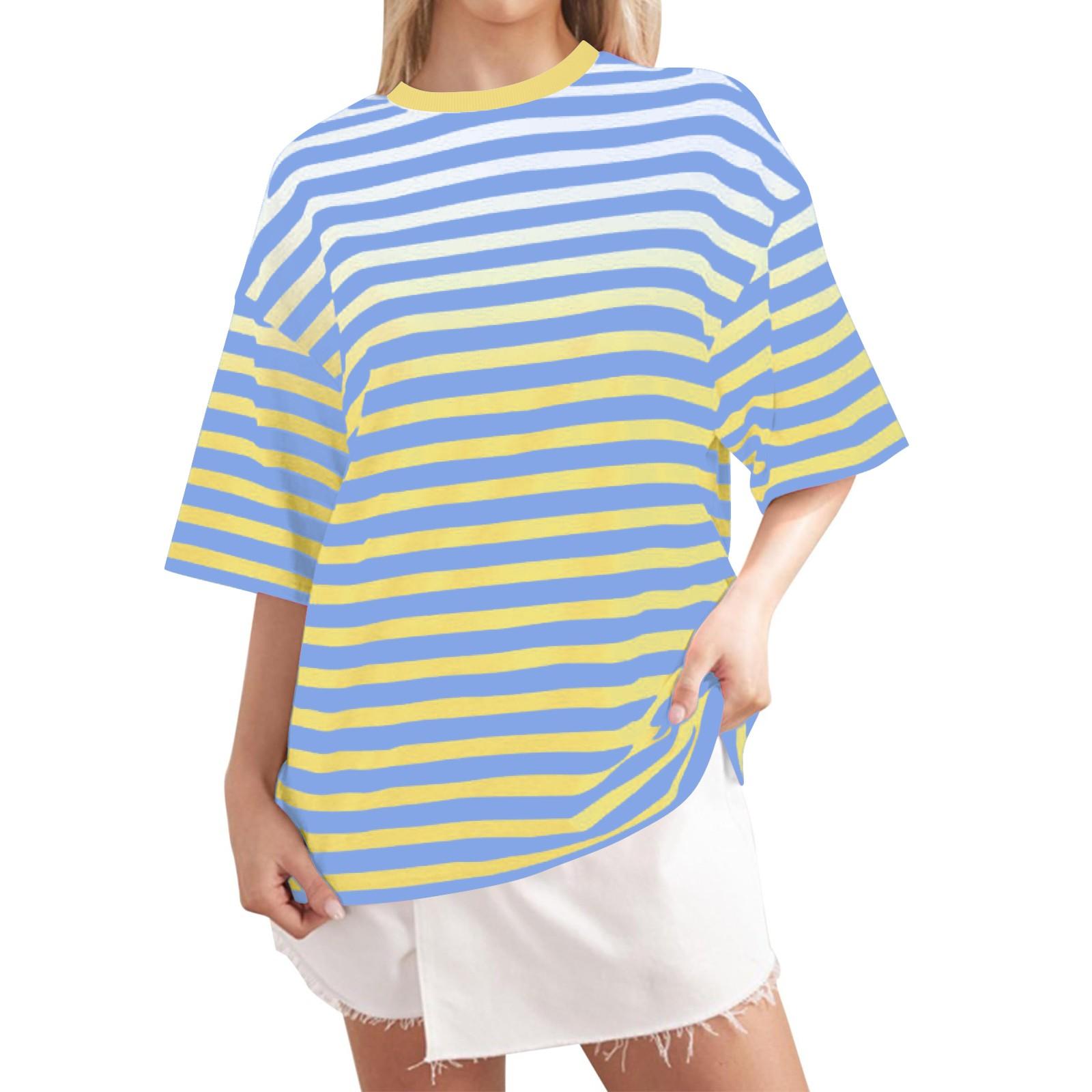 Женская полосатая рубашка больших размеров с цветными блоками, футболки с короткими рукавами и круглым вырезом, повседневные свободные пуловеры, топы, летние футболки XL
Женская полосатая рубашка больших размеров с цветными блоками, футболки с короткими рукавами и круглым вырезом, повседневные свободные пуловеры, топы, летние футболки XL