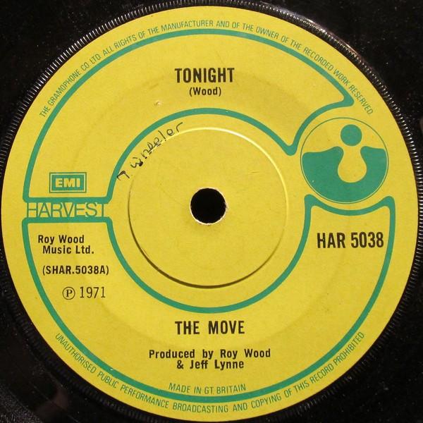 7inch Record MOVE Tonight HAR5038 Harvest 1971 UK Rock Used
7inch Record MOVE Tonight HAR5038 Harvest 1971 UK Rock Used