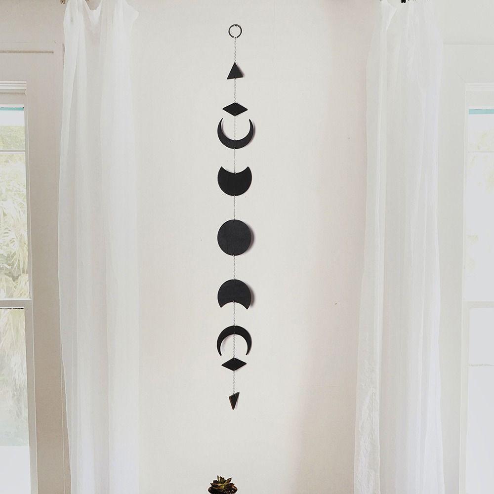 Feel Room Decoration Moon Phase Garden Ornaments Star Wind Chime Wood Crafts Moon Tooth Pendant
Feel Room Decoration Moon Phase Garden Ornaments Star Wind Chime Wood Crafts Moon Tooth Pendant