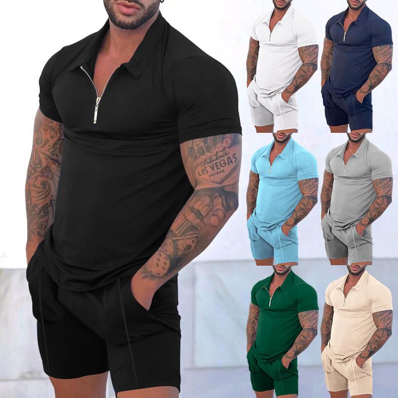 Men s clothing Casual contrasting polo shirt zipper lapel men s short-sleeved sweatshirt 3XL
Men s clothing Casual contrasting polo shirt zipper lapel men s short-sleeved sweatshirt 3XL