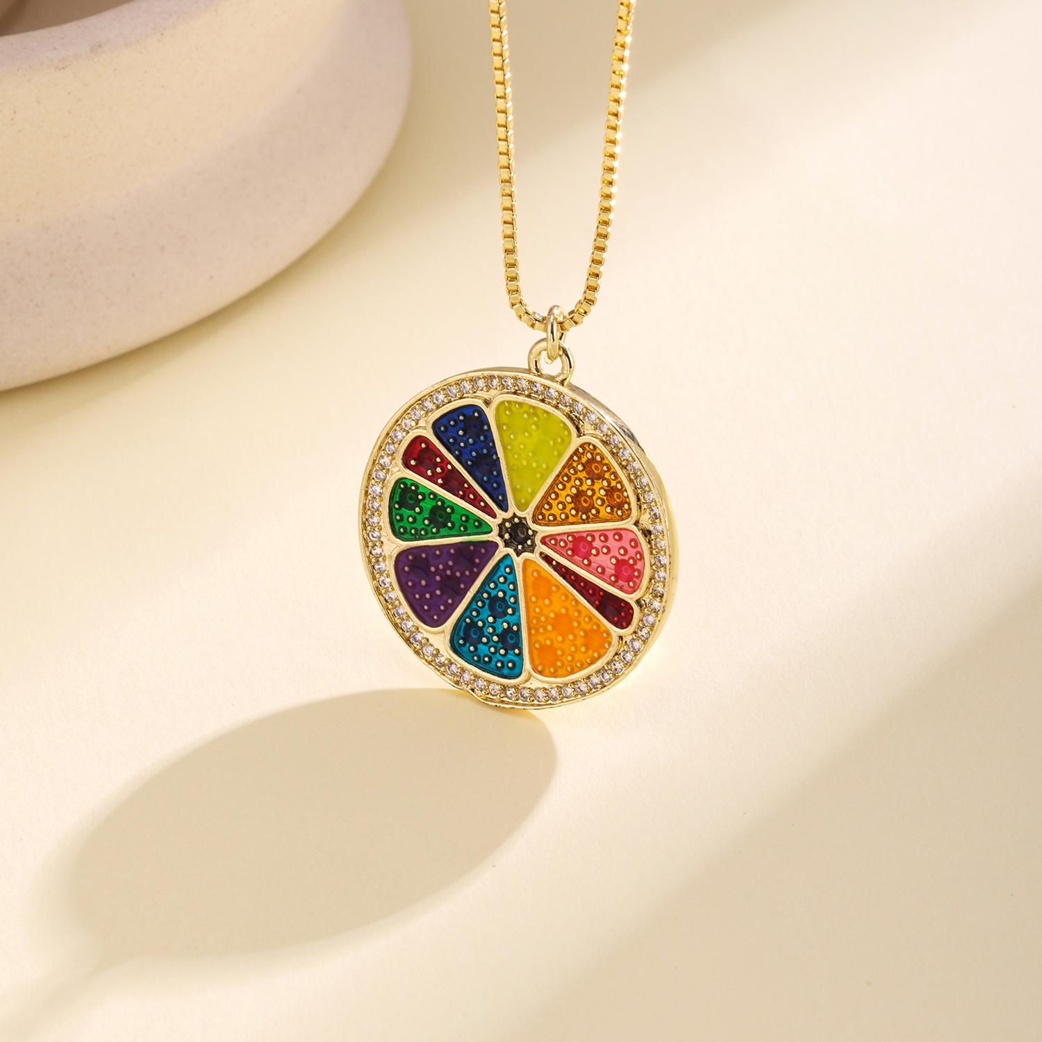 Nidin Cute Grapefruit Slice Pendant Necklace For Women Fashion Crystal Zircon Fruit Citrus Charm Chain Neck Summer Jewelry Gifts
Nidin Cute Grapefruit Slice Pendant Necklace For Women Fashion Crystal Zircon Fruit Citrus Charm Chain Neck Summer Jewelry Gifts