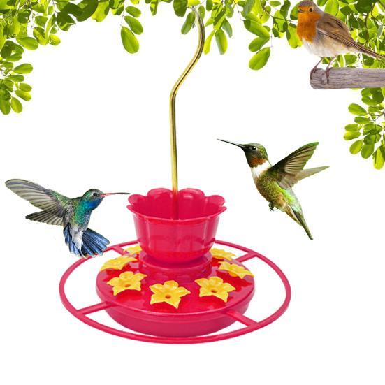 Hummingbird Feeders for Outdoors Hanging Plastic Hummingbird Feeder with 8 Feeding Ports And Perch for Outside Yard Garden Decor червоний
Hummingbird Feeders for Outdoors Hanging Plastic Hummingbird Feeder with 8 Feeding Ports And Perch for Outside Yard Garden Decor червоний