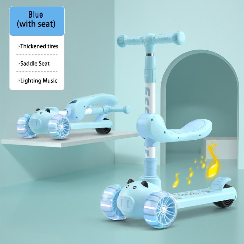 Самокаты для ног, 3-колесный самокат, регулируемая высота, со световыми эффектами и музыкой, складной самокат, для детей, мальчиков, девочек
Самокаты для ног, 3-колесный самокат, регулируемая высота, со световыми эффектами и музыкой, складной самокат, для детей, мальчиков, девочек