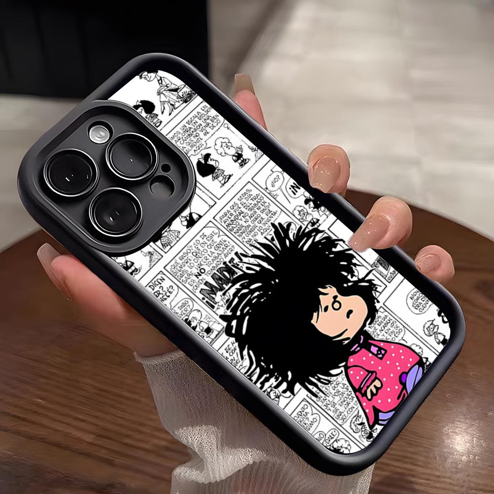 Cute Mafaldas Girl Phone Case For IPhone 17 Pro Max 15 Pro 16 14 Plus 12 13 Mini 11 Pro Shockproof Soft Cover iPhone 16e
Cute Mafaldas Girl Phone Case For IPhone 17 Pro Max 15 Pro 16 14 Plus 12 13 Mini 11 Pro Shockproof Soft Cover iPhone 16e