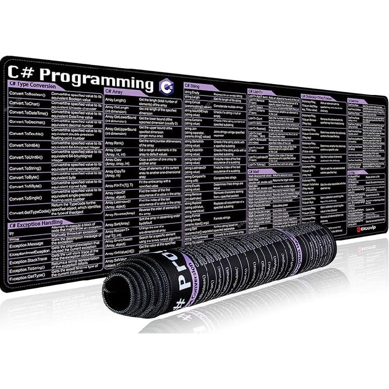 Коврик для мыши с горячими клавишами команд Python - 80x30x0.2 см Удлиненный Большой Шпаргалка Коврик для мыши ПК Офис Таблица Клавиатура Коврик для мыши Нескользящий Прошитый край 31.4L x 11.7W inches
Коврик для мыши с горячими клавишами команд Python - 80x30x0.2 см Удлиненный Большой Шпаргалка Коврик для мыши ПК Офис Таблица Клавиатура Коврик для мыши Нескользящий Прошитый край 31.4L x 11.7W inches