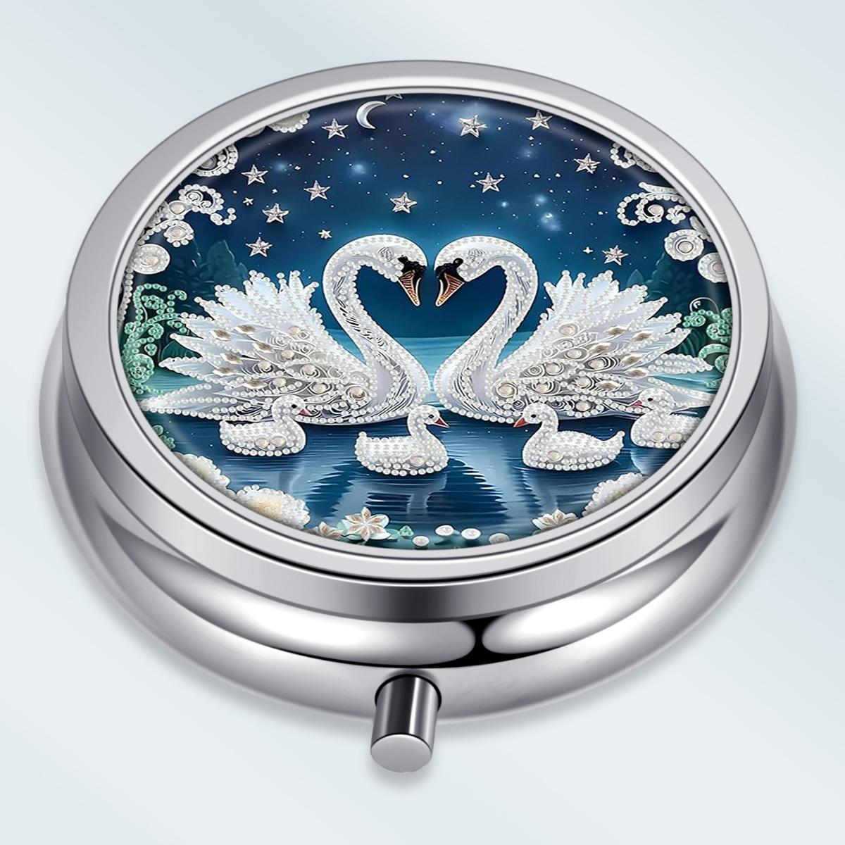 Portable Pill Box with 3 Compartments, Mini Metal Medicine Organizer Case, Cute Printed Pill Container for Vitamins, Pills, Jewelry, Travel, Daily Use
Portable Pill Box with 3 Compartments, Mini Metal Medicine Organizer Case, Cute Printed Pill Container for Vitamins, Pills, Jewelry, Travel, Daily Use