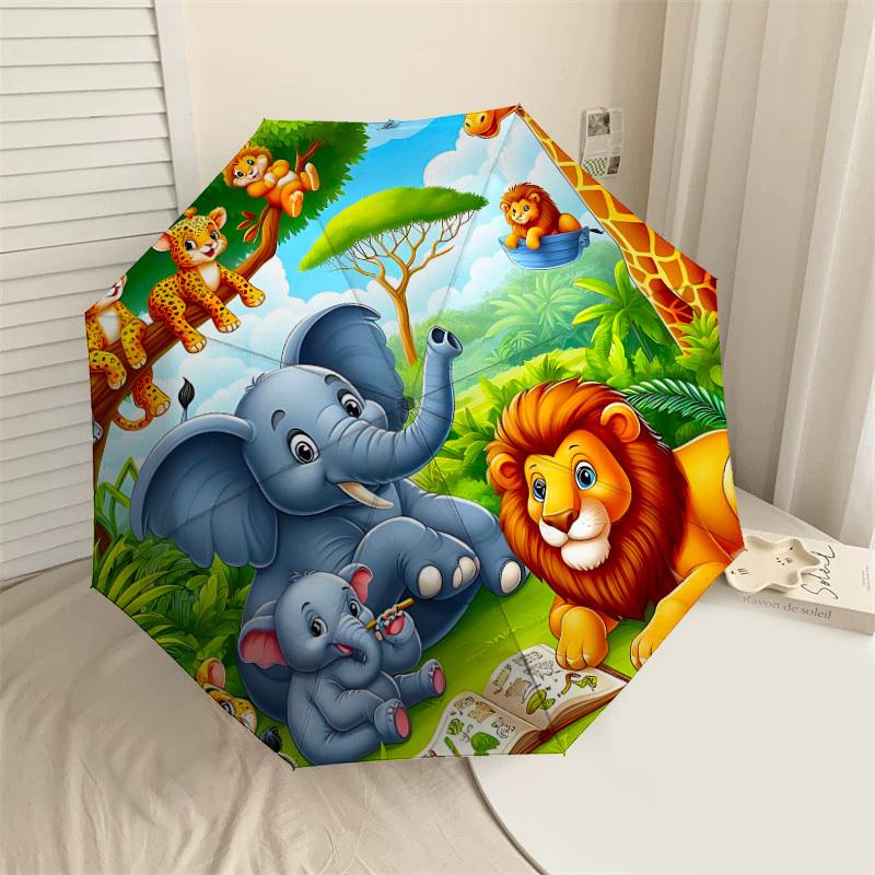 1PC jungle animals Umbrella-8-Rib Reinforced Portable Folding Travel Suitable for All Seasons Outdoor Daily Use-J367
1PC jungle animals Umbrella-8-Rib Reinforced Portable Folding Travel Suitable for All Seasons Outdoor Daily Use-J367