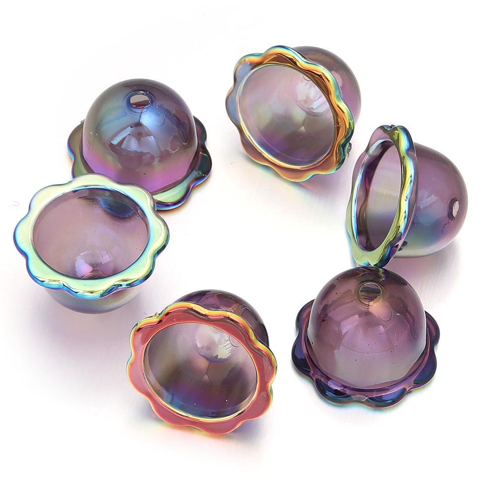6pcs/Lot Transparent UV Plated Acrylic Wind Bell Beads harms for Jewelry Making DIY Handmade Necklace Earrings Key Chain Phone чёрный
6pcs/Lot Transparent UV Plated Acrylic Wind Bell Beads harms for Jewelry Making DIY Handmade Necklace Earrings Key Chain Phone чёрный