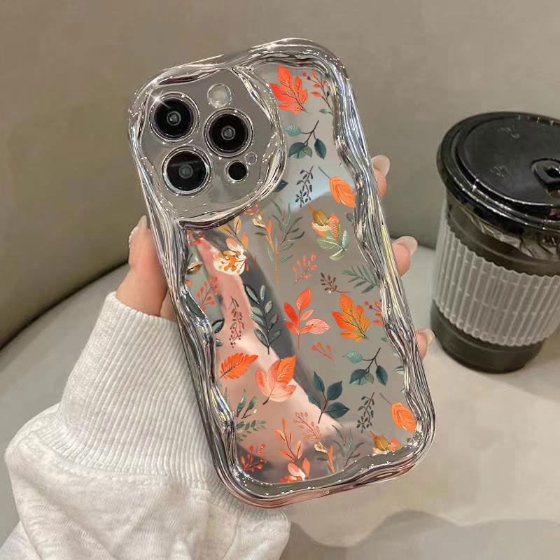 Для iPhone 16 Pro 15 14 13 Pro Max 12 11 Цветочный Листья Узор Покрытие TPU Мягкий Зеркальный Защитный Чехол для Линзы Чехол iPhone 15
Для iPhone 16 Pro 15 14 13 Pro Max 12 11 Цветочный Листья Узор Покрытие TPU Мягкий Зеркальный Защитный Чехол для Линзы Чехол iPhone 15