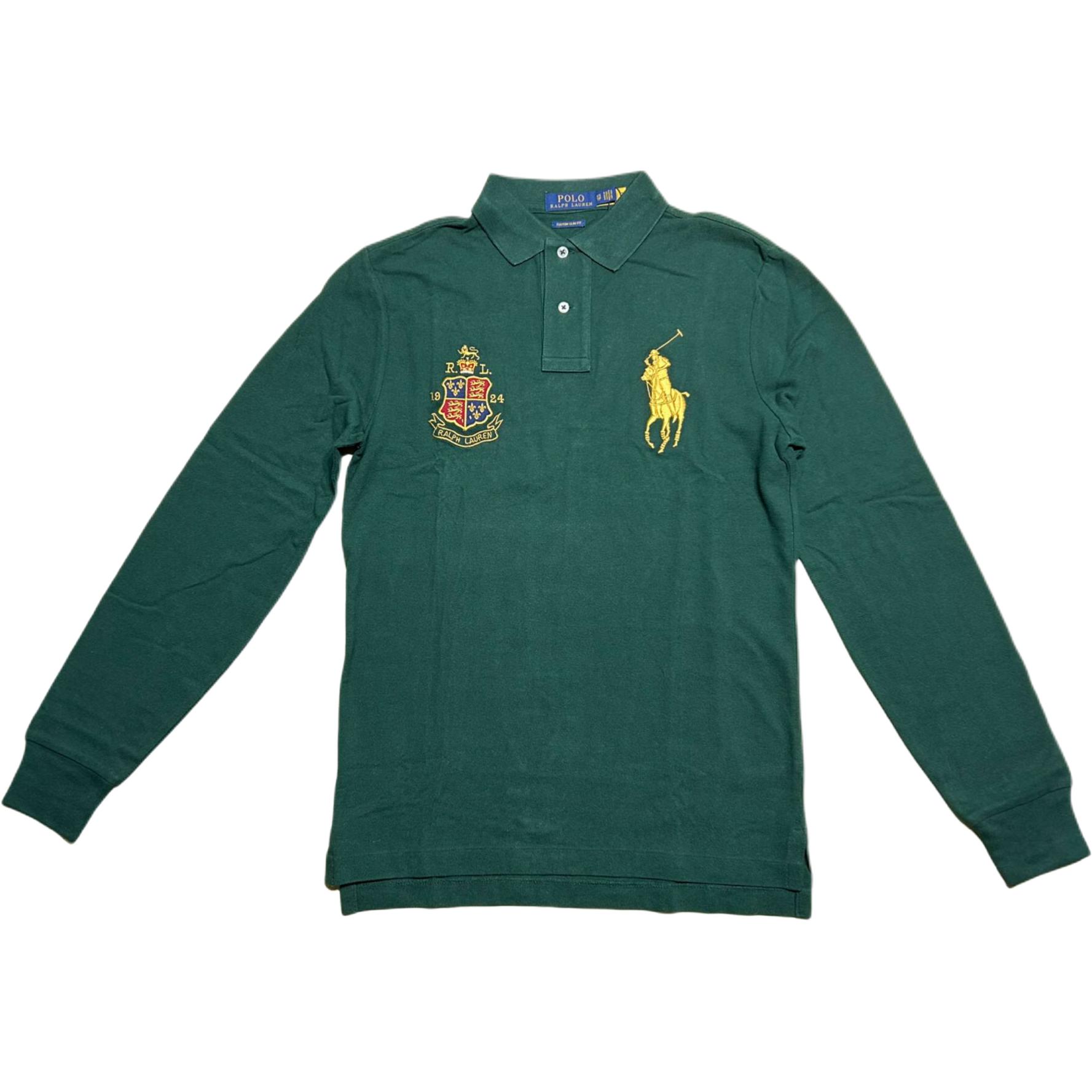 Polo Ralph Lauren Ss24 Значок Gold Label Вышитое лого Big Pony Рубашка поло с длинным рукавом Мужские топы Темно-зеленый 710779249-001 XS
Polo Ralph Lauren Ss24 Значок Gold Label Вышитое лого Big Pony Рубашка поло с длинным рукавом Мужские топы Темно-зеленый 710779249-001 XS