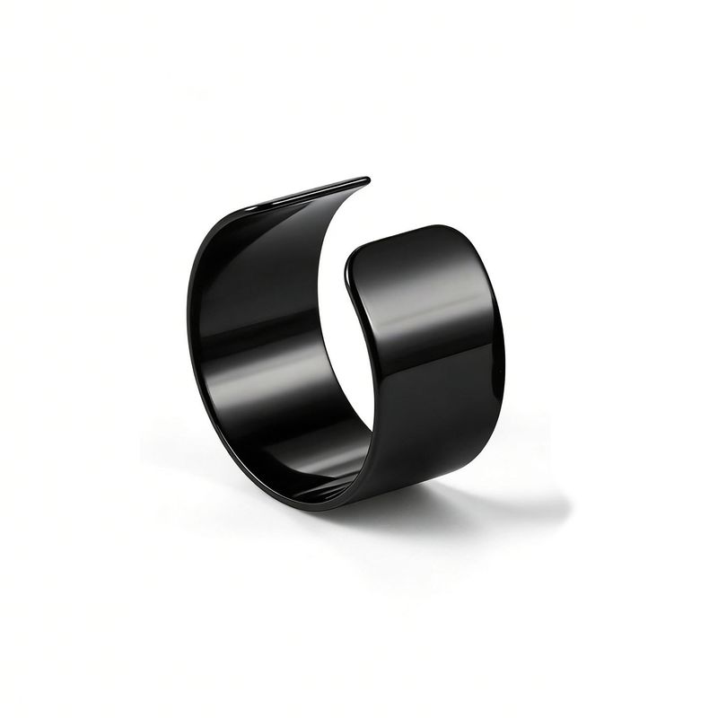 American Minimalist Ear Clips for Men, Non-Pierced Earrings for Women, Titanium Steel Earrings, Plain Hoop Non-Pierced Ear Cuffs, Black with Engraving Black, Single
American Minimalist Ear Clips for Men, Non-Pierced Earrings for Women, Titanium Steel Earrings, Plain Hoop Non-Pierced Ear Cuffs, Black with Engraving Black, Single