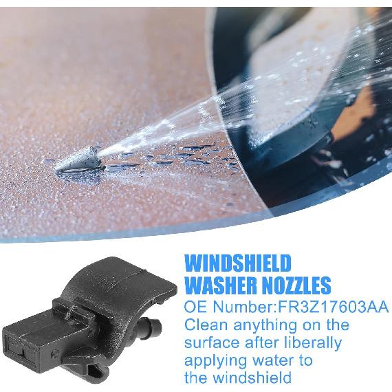 ACROPIX Windshield Washer Nozzle Windshield Sprayer Nozzle Fit for Ford for Mustang 2017 No.FR3Z17603AA - Pack of 2 Black
ACROPIX Windshield Washer Nozzle Windshield Sprayer Nozzle Fit for Ford for Mustang 2017 No.FR3Z17603AA - Pack of 2 Black