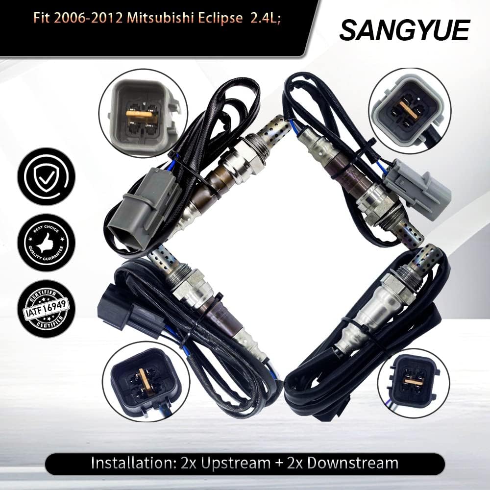 Oxygen Sensor 1 & 2 for Mitsubishi Eclipse 2006 2007 2008 2009 2010 2011 2012 2.4L Upstream +Downstream 4PCS
Oxygen Sensor 1 & 2 for Mitsubishi Eclipse 2006 2007 2008 2009 2010 2011 2012 2.4L Upstream +Downstream 4PCS