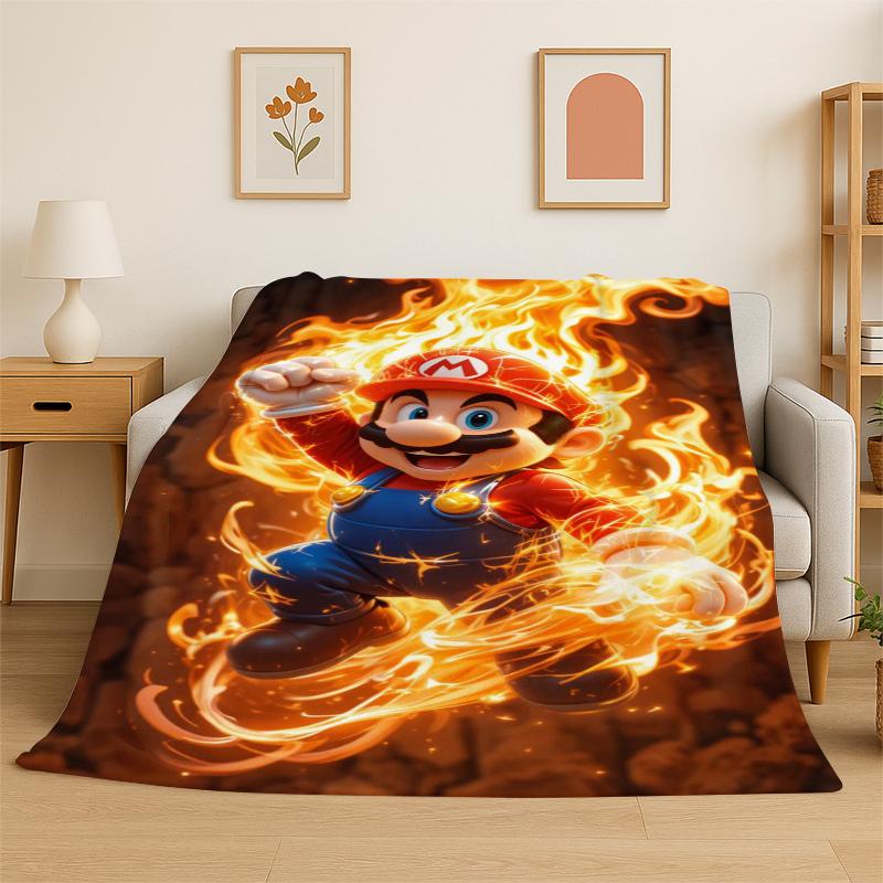 Cartoon M-Mario Bros Game Flannel Blanket Soft Warm Throw Blanket for Bedroom Living Room Bed Travel Camping Picnic Gift Kids 75x90cm
Cartoon M-Mario Bros Game Flannel Blanket Soft Warm Throw Blanket for Bedroom Living Room Bed Travel Camping Picnic Gift Kids 75x90cm
