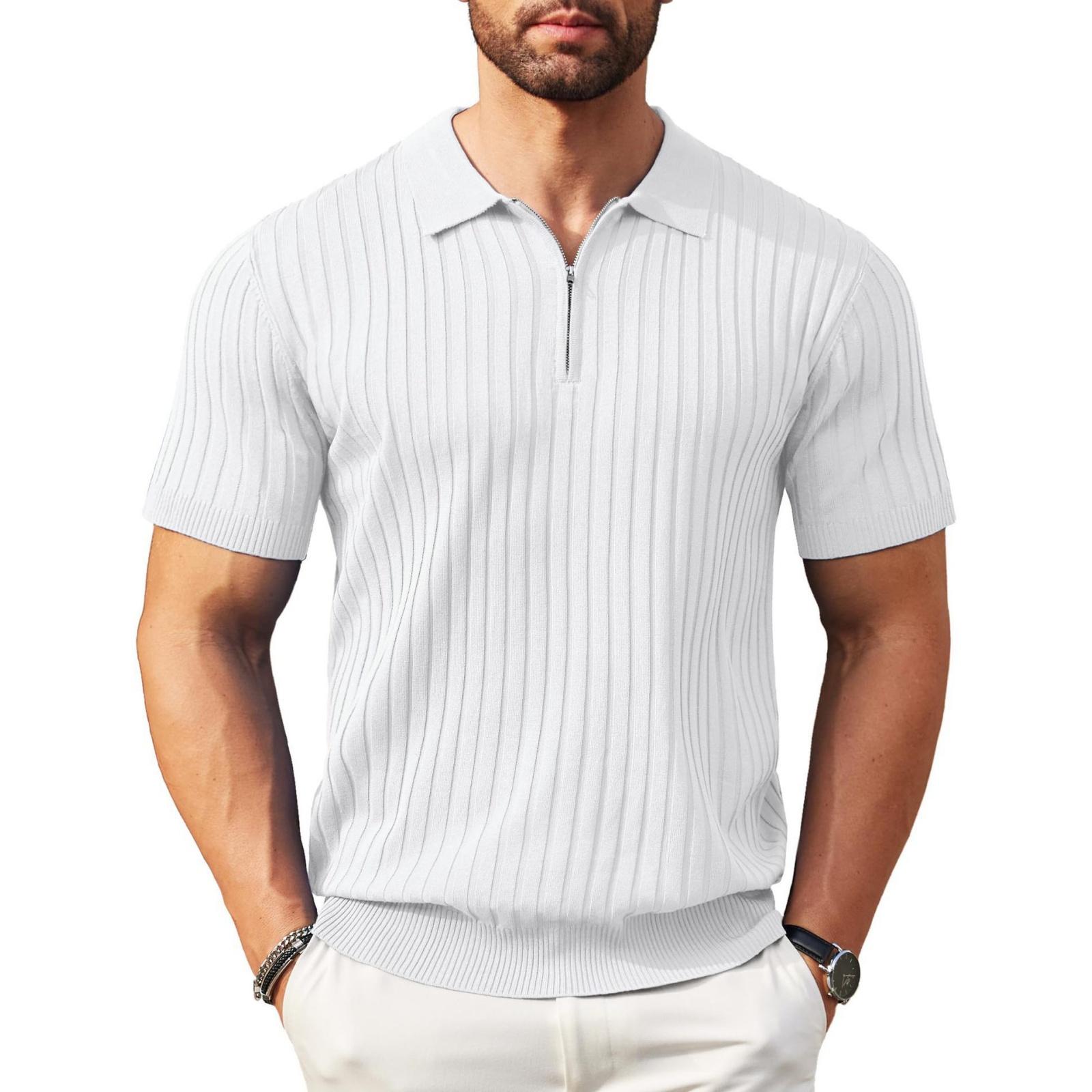 Fashionable Men s Short-sleeved Shirt, Color, Stylish Casual Trendy Zipper Design Knitwear XL
Fashionable Men s Short-sleeved Shirt, Color, Stylish Casual Trendy Zipper Design Knitwear XL
