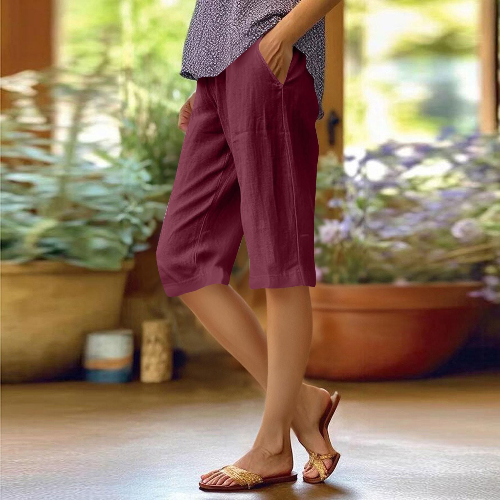 Женские однотонные повседневные брюки с высокой талией, спортивные брюки, шорты 1/2 M винный
Женские однотонные повседневные брюки с высокой талией, спортивные брюки, шорты 1/2 M винный