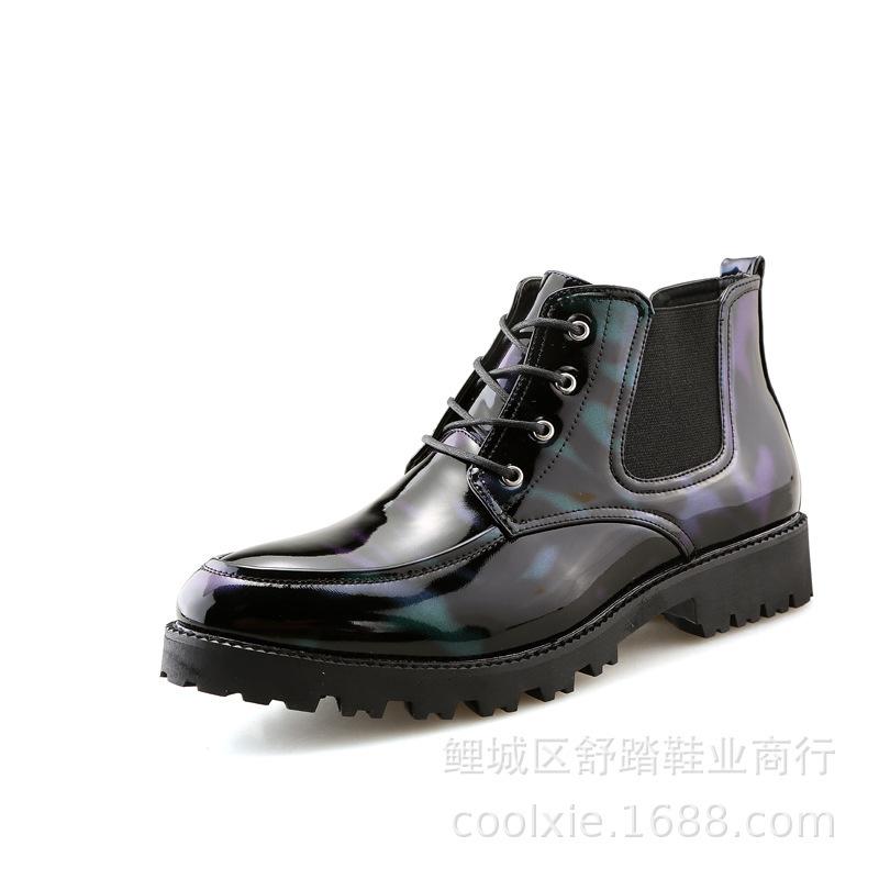 2025 nightclub trendy men s leather shoes, printed bright leather lace-up mid-top shoes, trendy Martin leather shoes 43 темно-зелений колір
2025 nightclub trendy men s leather shoes, printed bright leather lace-up mid-top shoes, trendy Martin leather shoes 43 темно-зелений колір