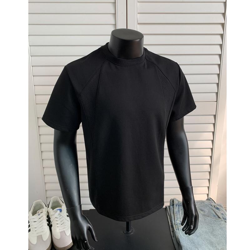 American Short-sleeved Retro Small Collar Tops Threaded Patchwork T-shirt for Men Tees XXXL чорний
American Short-sleeved Retro Small Collar Tops Threaded Patchwork T-shirt for Men Tees XXXL чорний