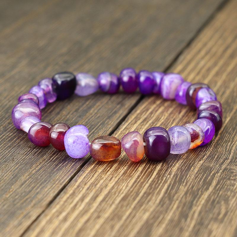 Noter Bohemia 100% Natural Irregular Stone Bracelet For Men Women Smooth Indian Beaded Braclet Gift For Lover Beach Accessories фіолетовий
Noter Bohemia 100% Natural Irregular Stone Bracelet For Men Women Smooth Indian Beaded Braclet Gift For Lover Beach Accessories фіолетовий
