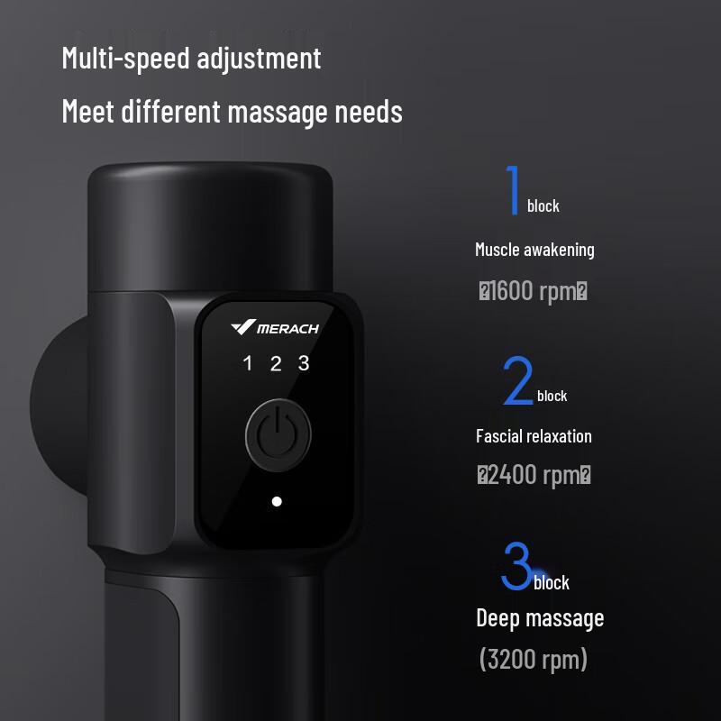 Merach Brushless Massage Gun with 4 Heads CN plug (adapter included)
Merach Brushless Massage Gun with 4 Heads CN plug (adapter included)