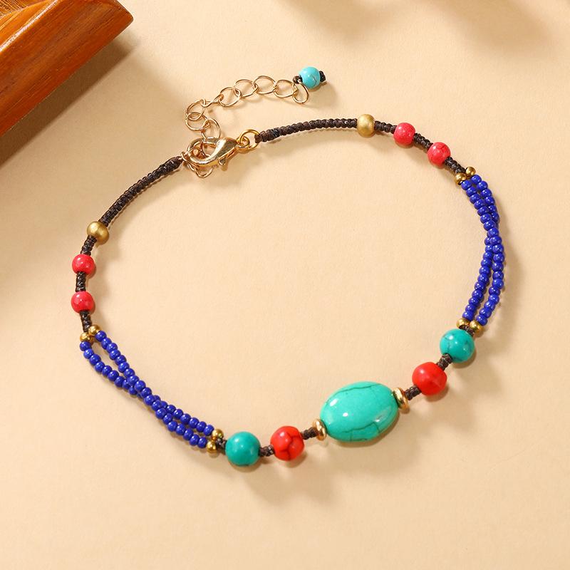 Niche bohemian collarbone chain exquisite retro woven ethnic style necklace bracelet set women s accessories
Niche bohemian collarbone chain exquisite retro woven ethnic style necklace bracelet set women s accessories