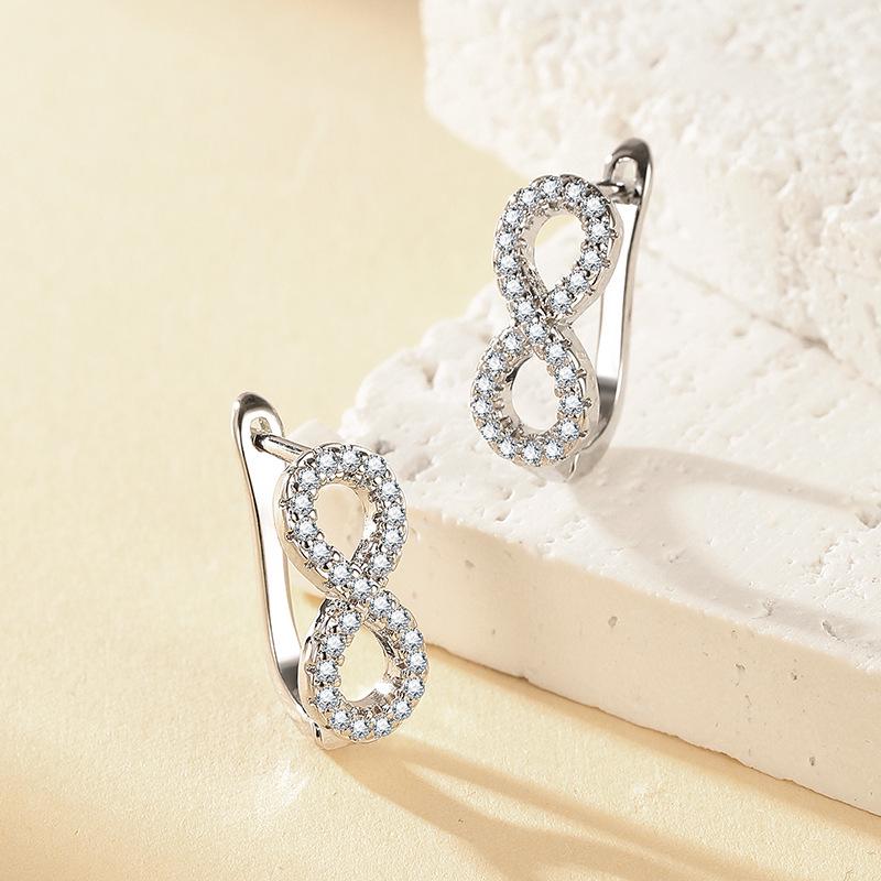 Серьги-каффы Infinity Loop в французском стиле для женщин - U-образное подвижное кольцо, украшения в стиле легкой роскоши с микро-инкрустацией
Серьги-каффы Infinity Loop в французском стиле для женщин - U-образное подвижное кольцо, украшения в стиле легкой роскоши с микро-инкрустацией