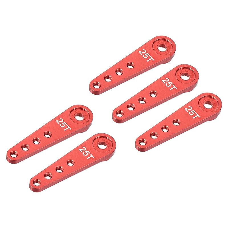 uxcell 5pcs Aluminum Servo Horn Long 25T Steering Arm 37mm Red DIY Suitable for RC cars/boats/planes Boat model accessories
uxcell 5pcs Aluminum Servo Horn Long 25T Steering Arm 37mm Red DIY Suitable for RC cars/boats/planes Boat model accessories